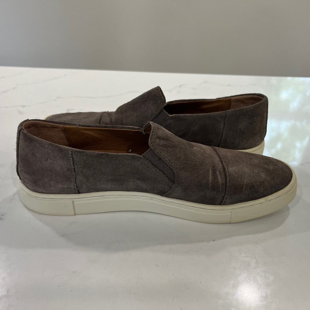 Frye Gemma Cap Suede Loafers Slip On Size 7